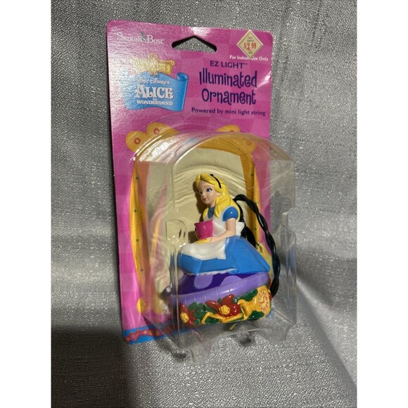 Disney Other - Vintage Disney Alice in Wonderland EZ Light Illuminated Christmas Ornament Tea